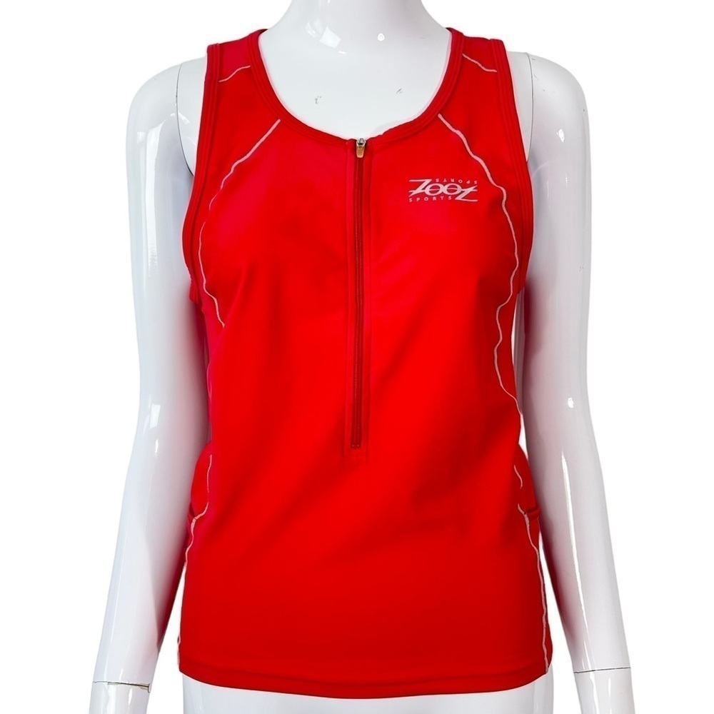 ZOOT Sports Women Sleeveless Zip Up Cycling Top Large